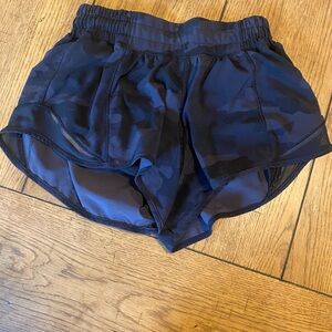 Lululemon low rise hottie hot shorts.